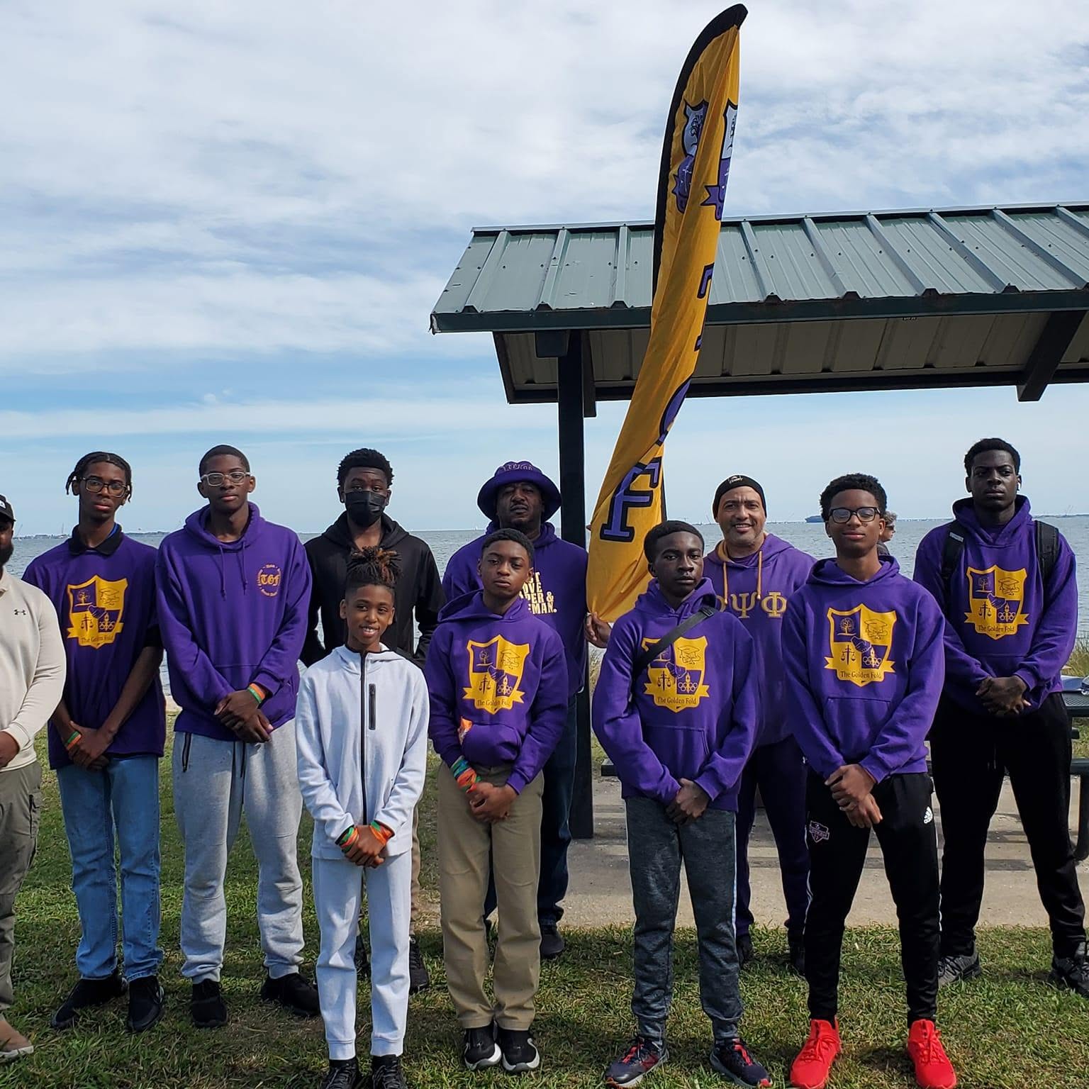 Brothers gathered for a mentoring program